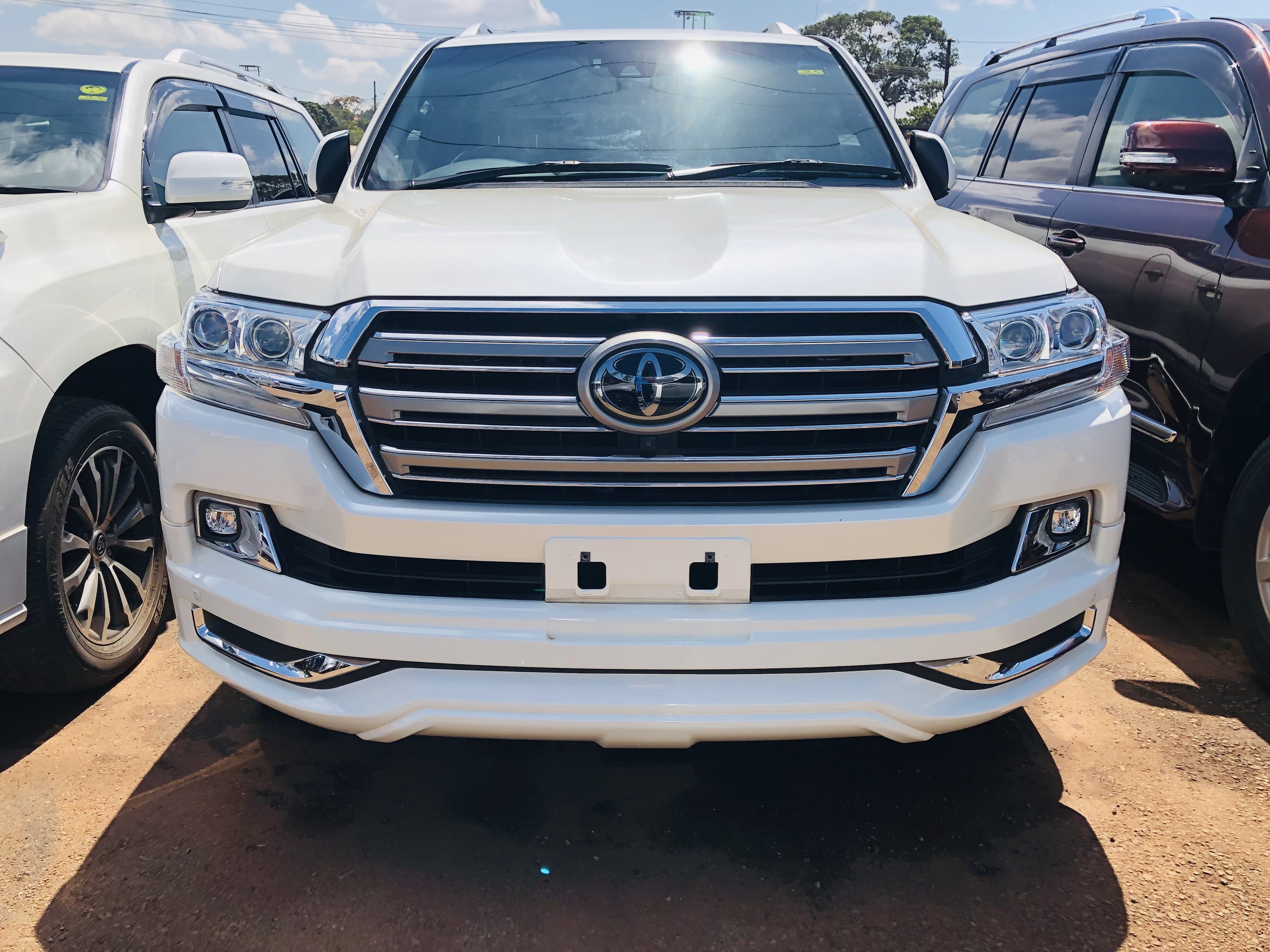 Buy new toyota land cruiser white car in kampala in uganda