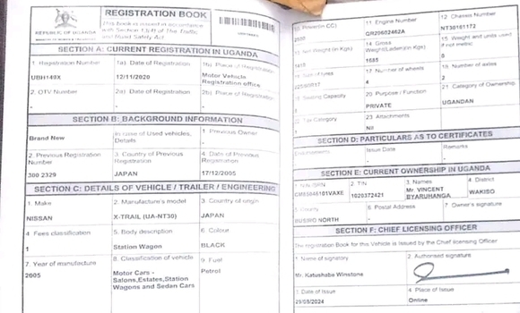 Gura Yakoze Nissan X–Trail Black Imodoka i Bugiri mu Eastern