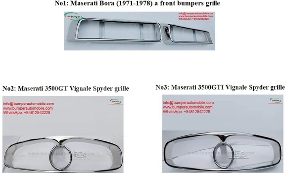 Maserati bumper and grill