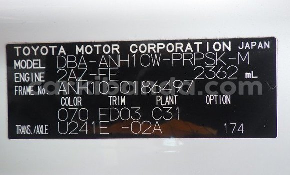 Acheter Neuf Voiture Toyota Alphard Blanc à Kampala, Ouganda Acheter Neuf Voiture Toyota Alphard Blanc à Kampala, Ouganda